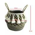 thumbnail image 3 of 2+2 Black Grid Double Knot Long Tassel Middle Diameter 22*height 20, 3 of 11