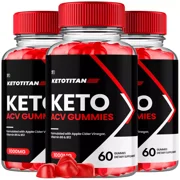 Keto Titan Keto ACV Gummies Promotes Weight Management (3 Pack)
