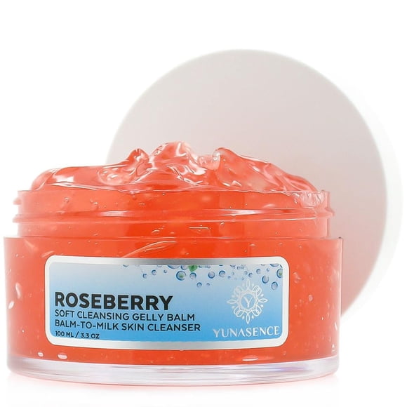 Sweetsation Therapy / YUNASENCE ROSEBERRY Soft Cleansing Gelly Balm Fitoaromático Bálsamo a Leche Limpiador de Piel 3oz