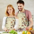 thumbnail image 5 of Pioneer Flower Floral Print Pattern Apron-Garden Aprons for Women with Pockets-Cotton Linen Waterproof Kitchen Cooking Gardening Aprons Adjustable for Kitchen,Cooking,BBQ and Salon 33x27 Inch, 5 of 7