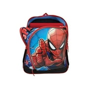 Marvel Spider-Man Deluxe Backpack 3D Depth 16" Bag for Kid's - Blue