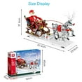 thumbnail image 6 of AirSMall 1572 Pcs Christmas Building Block Set, Reindeer Snow Car Model Kit - Santa Claus Minifigure with Sleigh and Reindeer, Christmas Toy Gift for Kids boy Girl 26.5 x 11.6 x 14.8 In, 6 of 9