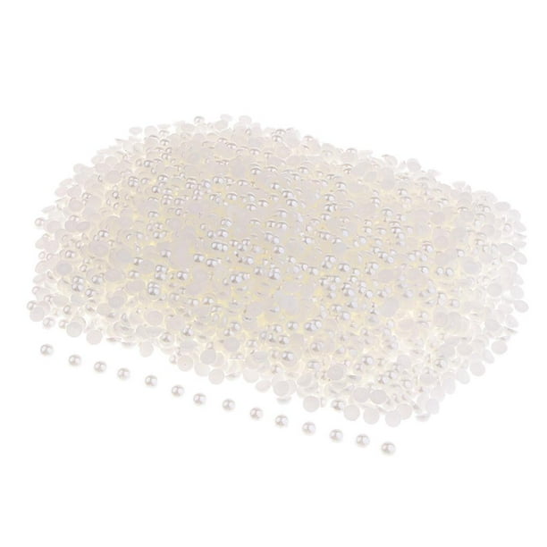 1/2 kg de media perla, adorno trasera plana, manualidades para álbumes de recortes de bricolaje 4mm