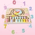 thumbnail image 4 of Wooden Puzzle Number Maze Kids Double-sided Learning Board Match Puzzles Games Drawing Board Educational Teaching Clock Toys, 4 of 7