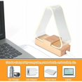 thumbnail image 4 of Lámpara de noche USB Lámpara de mesa triangular Luz de noche LED de madera maciza moderna, Lámpara de noche con luz nocturna para niños con lámpara de mesa recargable por USB para Bedro, 4 of 5