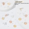 thumbnail image 4 of 24 Pcs Stainless Steel Earring 3 Colors 201 Stainless Steel Earring Plastic Ear Nut Jewelry with Vertical Ring Stainless Steel Needle Made for DIY Earring Accessory, 4 of 7