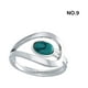 thumbnail image 4 of Minnieouse Anillos Joyas Turquesa Plata Moda Mujer Antiguo Piedra Adornos Piedras preciosas Boda Elegante Lujo Aniversario Ropa, zapatos y accesorios Miscelánea nueve Minnieouse AP016468-04, 4 of 6