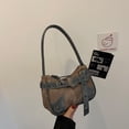 thumbnail image 4 of Bolso Hombro Retro Informal para Mujer Bolso para Axila 6746 Color Marrón, 4 of 9