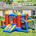 thumbnail image 4 of Patiojoy Kids Inflatable Bounce House umping Castle with Slide & Soccer Goal, 4 of 8