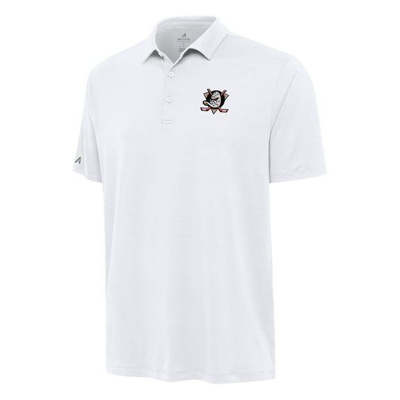 Men's Antigua White Anaheim Ducks Reprocess Polo