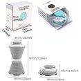 thumbnail image 5 of Collapsible Sports Water Bottle, Bpa Free Reusable Silicone Sports Travel Bottles For Hiking Cycling Foldable Leakproof Portable Cycling Cups With Car, 5 of 5