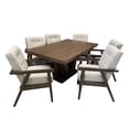 thumbnail image 3 of Comedor Paris 6 Sillas, Lino Beige, Chapa De Parota, 160x100 cm, 3 of 9