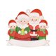thumbnail image 2 of Adornos Colgantes Familiar onlyliua de Resina Impresos para Árbol de Navidad 5 Piezas 2024, 2 of 6