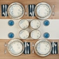 thumbnail image 2 of Pfaltzgraff® Bella 12-Piece Dinnerware Set Round Blue, 2 of 9