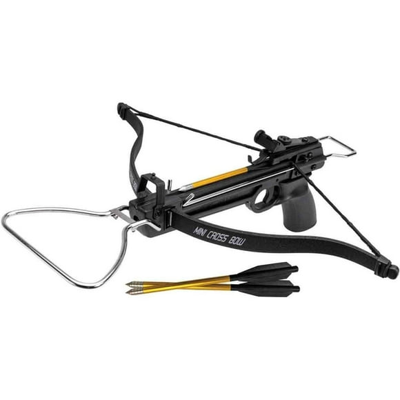 Ballesta Negra 80lbs + 3 Flechas Caceria Caza Tiro Deportivo Mendoza MAR-008