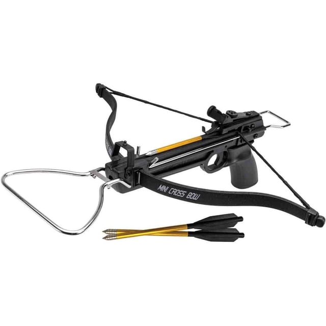 Ballesta Negra 80lbs + 3 Flechas Caceria Caza Tiro Deportivo Mendoza MAR-008