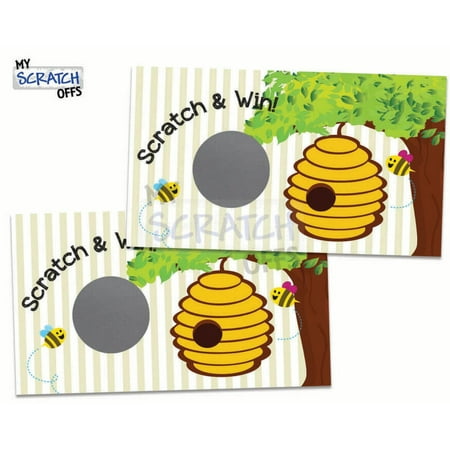 Bee Scratch Off Game Card - 25 Cards (1 Winner)