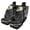 Black Marble Pattern, variant on FUIALDOLG Autumn Leaf Glow Car Seat Covers 3 Pack Car Interior Accessories Set Washable Lightweight Suitable for Truck Trucks