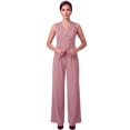 thumbnail image 1 of Conjunto Elegante de 2 Piezas Chaleco Entallado y Pantalón Palazzo para Mujer, 1 of 5