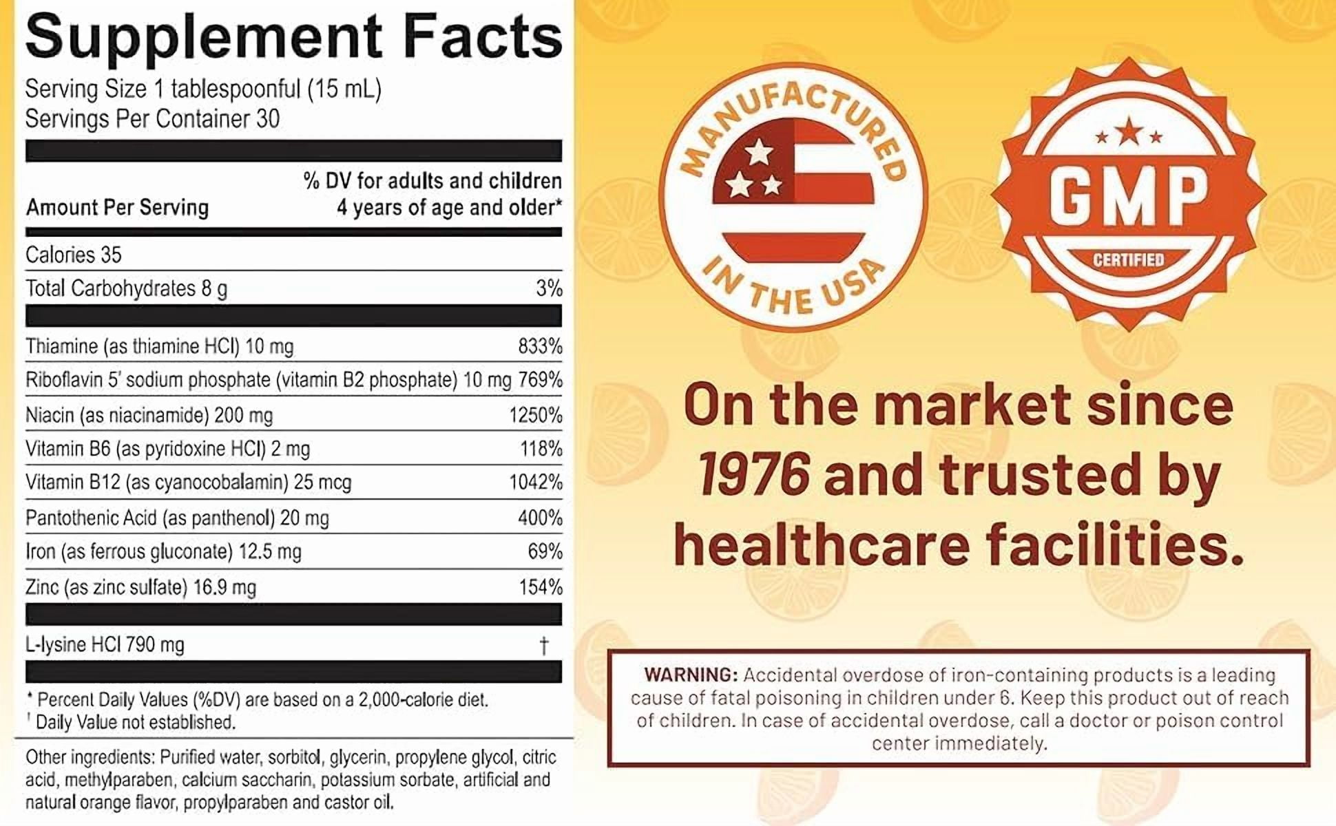 Apetigen-Plus Appetite Booster for Kids and Adults, 16 oz., Orange Flavor