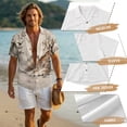 thumbnail image 6 of FOR U DESIGNS Tiger Tree Bird Print Matching Outfits for Couples Linen-Like Casual Men's Button Down Shirt and Women's Sleeveless Dress for Beach Party, 6 of 7