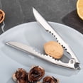 thumbnail image 2 of Shisuyan Stainless Steel Clam Opener with Resistance Spring Design for Easy Daily Use in Kitchen Fixing Tasks Silver, 2 of 9