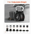 thumbnail image 6 of 7-Level Adjustable Kettlebell (5-44 lbs) - Die-Cast Aluminum & ABS Material, Designed for Grip Strength, Full-Body Workout & Cross-Training, 6 of 7