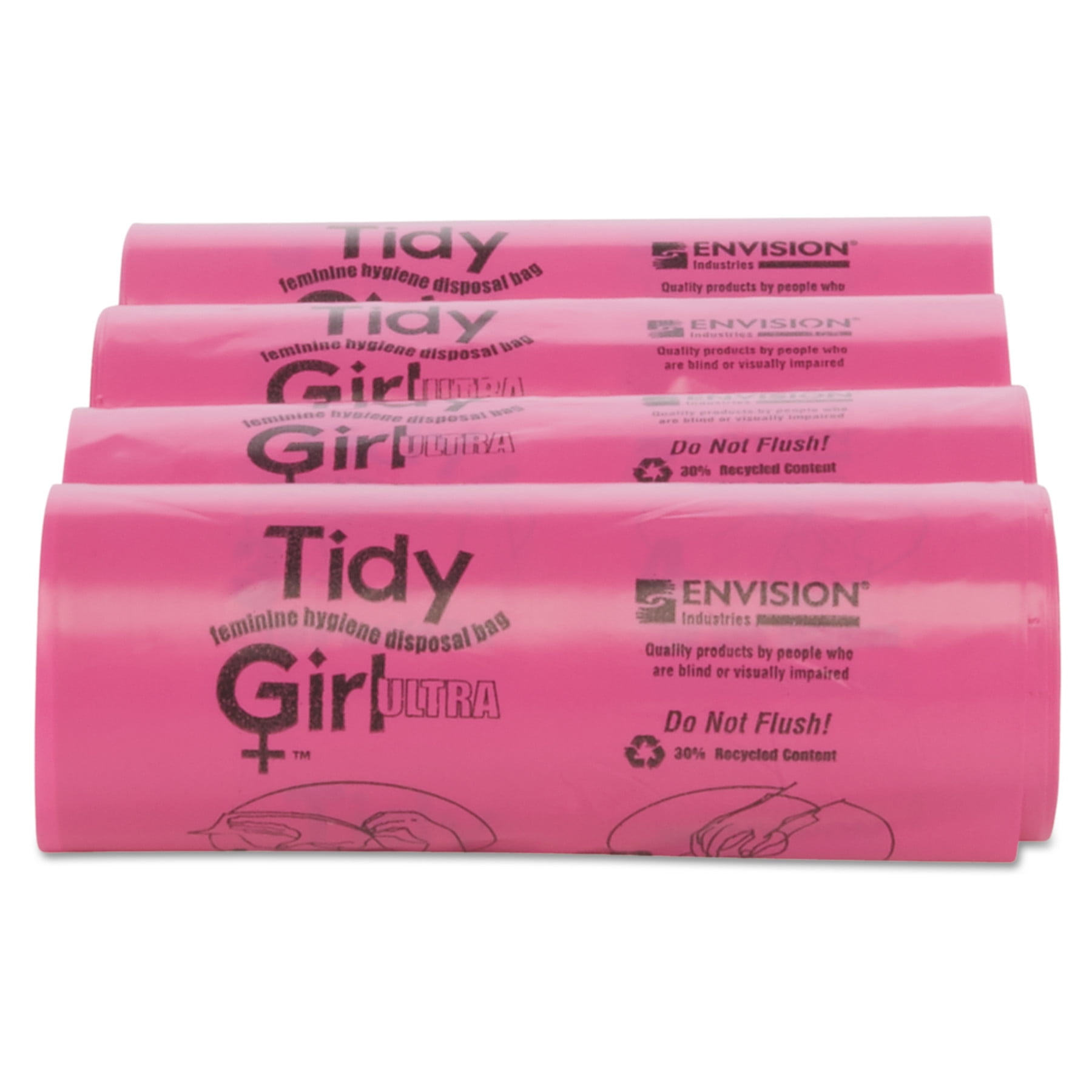 Tidy Girl Feminine Hygiene Sanitary Disposal Bags, 4 x 10, Natural,  600/Carton -STOTGUF 