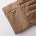 thumbnail image 6 of Chiccall Vintage Corduroy Shirts for Men Casual Colorblock Lapel Button Down Long Sleeve Shirts with Pocket, 6 of 8
