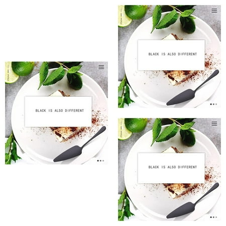 

3pcs stainless steel golden toothed cake spatula cooking pizza spatula cake cheese spatula
