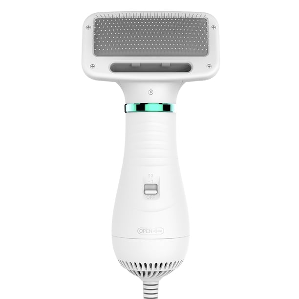 Irfora Secador de pelo para mascotas 2 en 1 Secador de pelo para el cuidado de mascotas, cepillo para perros, cepillos para el cuidado de mascotas para perros pequeños, medianos, gatos, enchufe de la Irfora Secador de pelo