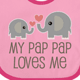 thumbnail image 4 of Inktastic My Pap Pap Grandpa Loves Me Boys or Girls Baby Bib, 4 of 4