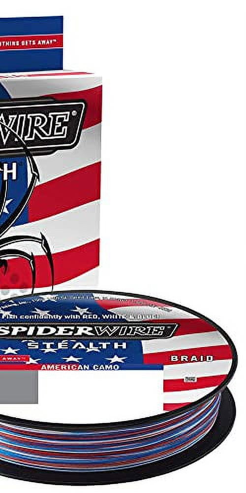 Spiderwire Stealth® American Camo Braided Superline Fishing Line 50lb
