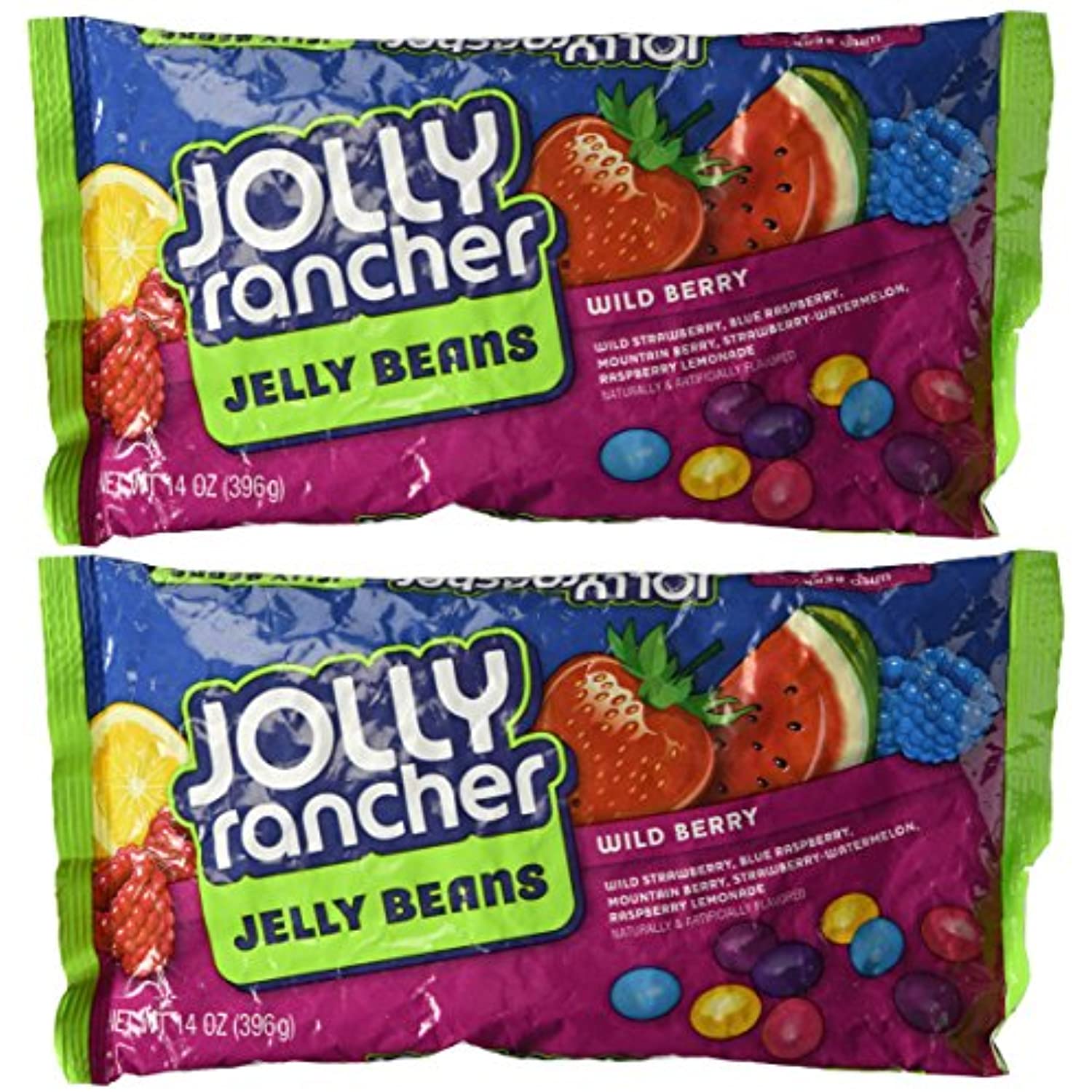 Jolly Rancher Wild Berry Jelly Beans, 14 Oz (2 Bags)