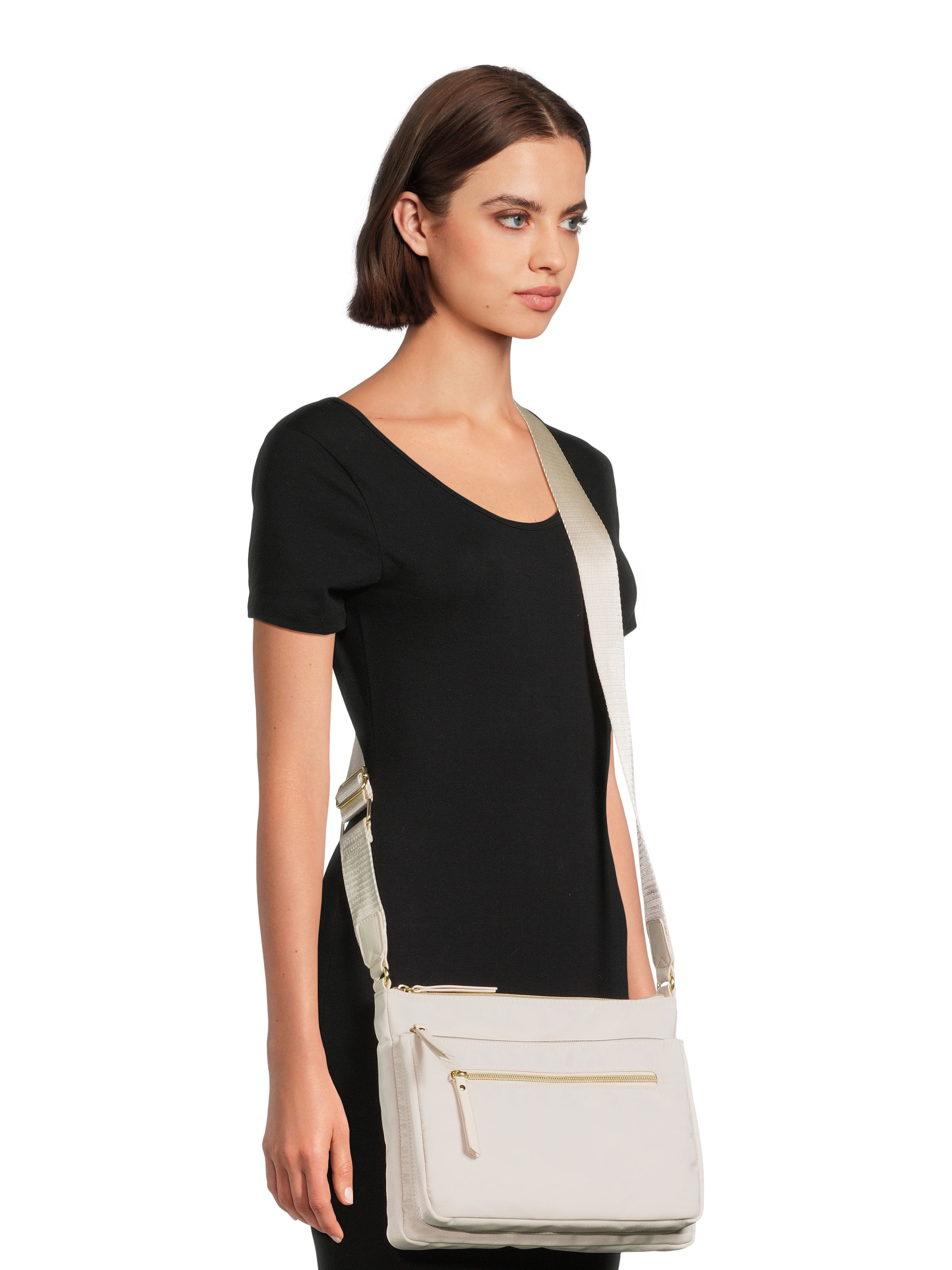 TOTEME 242WAS2053LE0012001 関税送料込 Time and Tru Women's Nylon Pine Crossbody, Olive Night