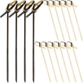 thumbnail image 1 of 2 Sets Bamboo Fruits Sticks Cocktail Picks Disposable Fruits Eating Sticks Fruits Dessert Picks, 1 of 9
