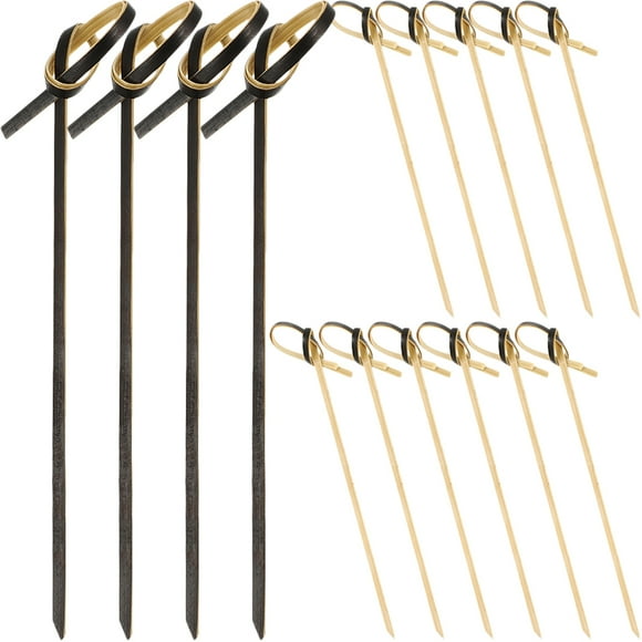 2 Sets Bamboo Fruits Sticks Cocktail Picks Disposable Fruits Eating Sticks Fruits Dessert Picks