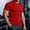 Red(New), variant on PNTUTB 2026 Summer Men's Solid-Color Crew-Neck Short-Sleeve T-Shirt,Slim Stretchy Comfortable Breathable Casual Sports Top