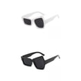 thumbnail image 1 of 2 gafas de sol de moda, estilo vintage de resina con protección , gafas divertidas unisex para regalos , festival, vacaciones de cosplay Blanco negro SM SunniMix Gafas de sol de fiesta novedosas, 1 of 8