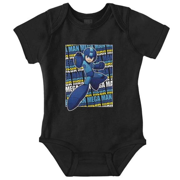 Mega Man Rockman Video Game Character Romper Boys or Girls Infant Baby Brisco Brands NB