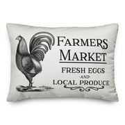 Creative Products Farmer's Market Rooster 14x20 Spun Poly Pillow