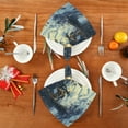 thumbnail image 4 of WOBOGO Winter Village Scenery Cloth Napkins 1 Piece Soft Elegant Touch Durable Absorbent Quick Drying for Elegant Dining, 4 of 8