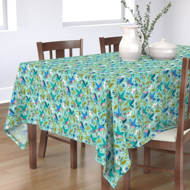 Tablecloth Birds And Blooms Challenge Birds Flowers Floral Spring