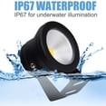 thumbnail image 3 of DYstyle RGB LED Underwater Flood Light Submersible LED Dimmable Spotlight with 16 Color Changing, Remote Control, 3 of 5
