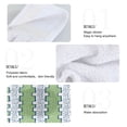 thumbnail image 2 of Yayeee Kitchen Hanging Hand Towels Set of 2 with Loop Bathroom Absorbent Tie Towel, Green Stripe Pattern, 2 of 7