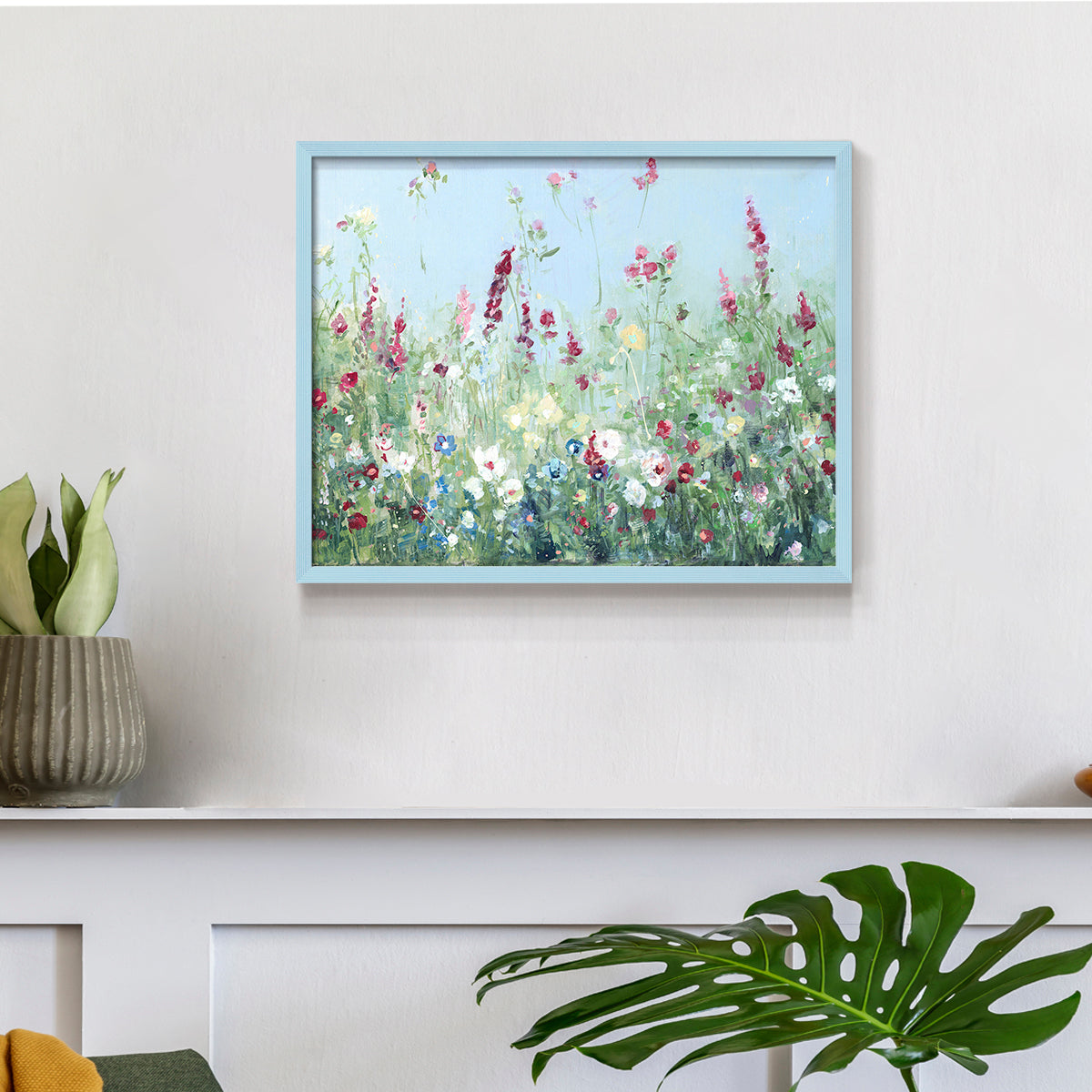 Sweet Summer Meadow by Sally Swatland - Restickable Framed Giclée Print