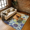 thumbnail image 7 of Addison Rugs Mayfield Premium Machine Washable Transitional Geometric Navy Rectangle Rug, 3' x 5', 7 of 7