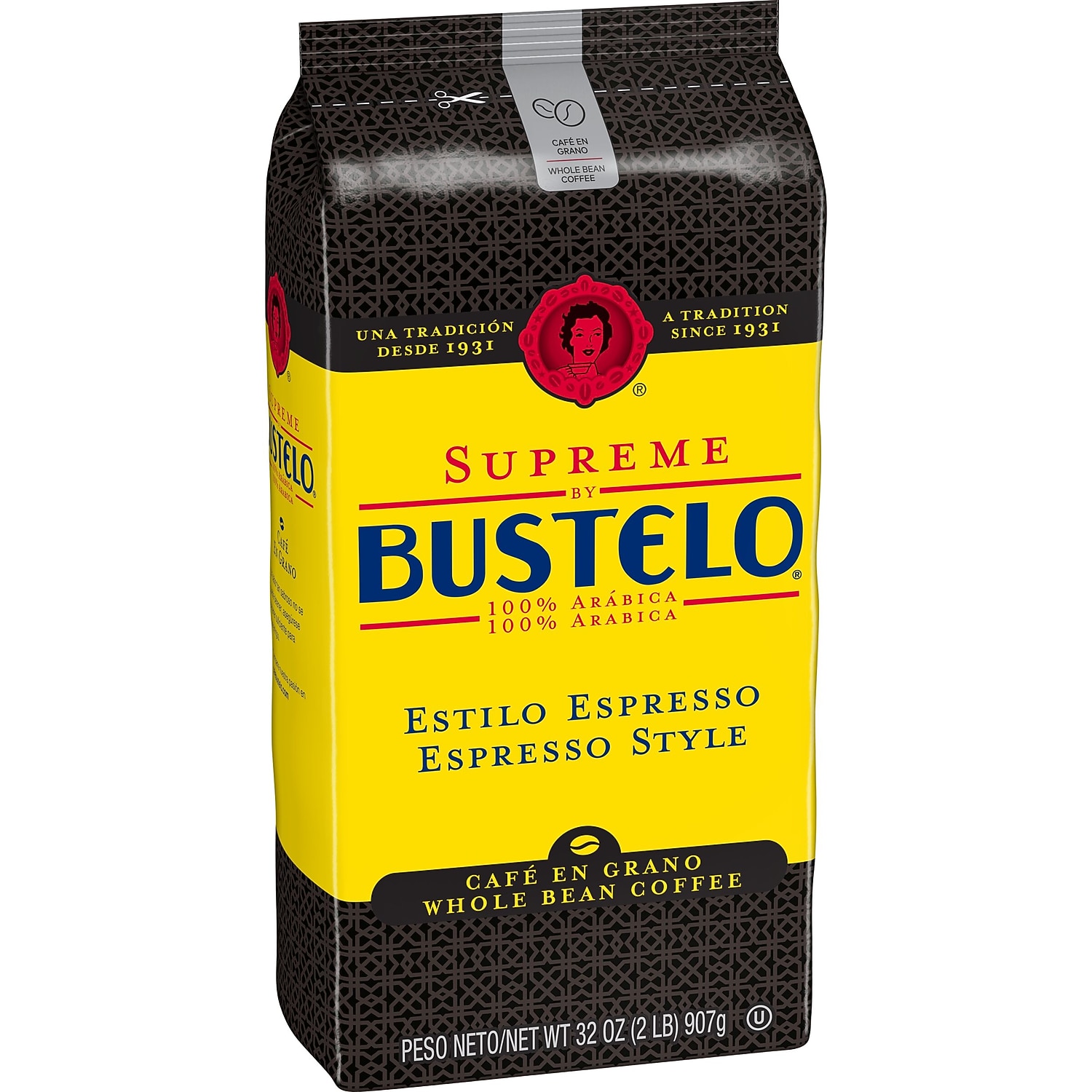 Cafe Bustelo Supreme Espresso Beans Coffee Dark SMU01800
