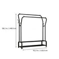 thumbnail image 2 of ETEREAUTY Etereaauty Black Double Pole Drying Rack, Sturdy Iron, Large Capacity, for Storage 2Pcs, 2 of 8