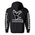 thumbnail image 2 of Pullover Hoodie - Black with White BuckedUp® Logo, 2 of 2